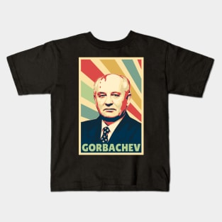 Mikhail Gorbachev Vintage Colors Kids T-Shirt